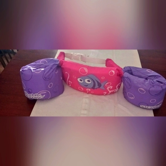 Stearns Kids  Swim Vest - Pink and Purple Cute Fish Design Size 30-60 Pounds. - Picture 1 of 5